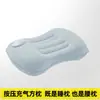 Almohada inflable, almohada de viaje, cojín portátil de soporte lumbar, almohada plegable para coche de camping al aire libre, almohada para dormir, esencial para la siesta