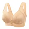 Sujetador Push-Up Inalámbrico para Mujeres de Mediana Edad y Mayores, Estilo Chaleco, Apertura Frontal, Delgado, de Copa Completa Ropa Interior para Mujer