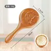 Boutique Coelho da Lua Pente com Almofada de Ar Esculpido Redondo Fofo Compacto Portátil Estudante Feminino Casa Sândalo Pente com Almofada de Ar