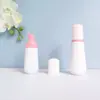 En stock botella cónica blanca de espuma de 60 ml, botella espumadora de PET para mousse de 100 ml, dispensador portátil de espuma facial