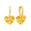 Pendientes en Forma de Corazón Ouyini Plata de Ley 925 Otoño e Invierno Lujo Ligero Pendientes de Gama Alta para Mujer Pendientes de Diseñador Qingdao Wholesale