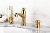 Grifo de Lavabo Dividido Kaiping Youjia Orb Europeo de Tres Agujeros para Lavabo Grifo Extraíble Frío y Caliente 33025