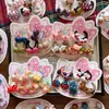 Nueva Cuerda para el Cabello de Resina Oscura con Dibujos de Animales para Bebés que No Daña el Cabello, Niñas de Jardín de Infancia Animales Flores 5 Pares