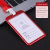 Personalizado Poliéster Advanced Sense Metal Access Card Work Card Staff Card Cover Certificate Aluminum Alloy Card Cover Lanyard