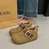 Botas de invierno populares estilo Birkenstock para mujer, nueva colección 2026, versátiles y casuales, con suelas gruesas, punteras redondas y forro cálido, grueso y mullido de algodón