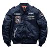 Chaqueta de piloto de la fuerza aérea de otoño transfronteriza para hombre, uniforme de béisbol bordado estilo coreano, chaqueta militar de talla grande de primavera y otoño, marca de moda