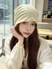 Gorro de Lana Rayas Estrella Cuatro Estaciones Casual Versátil Estilo Ins Alta Calidad Dulce Fresco Hace que la Cara Parezca Más Pequeña Gorro Holgado