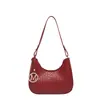 Elegante bolso casual, color liso, elegante y moderno bolso de axila, nuevo modelo 2026, bolso de axila moderno y texturizado