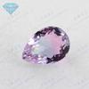 Huagang Gem Pêra Em Forma De Melancia Sintética Turmalina Pedra Nua Atacado Em Forma De Gota Luz Roxa Com Anéis De Pedra Preciosa BX07