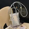 Bolso de Teléfono Móvil de Moda con Textura de Gama Alta para Mujer Otoño e Invierno 2025 Nuevo Popular Bolso de Papas Fritas de un Solo Hombro Bolso Cruzado Pequeño Versátil