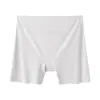 Pantalones Cortos de Hielo de Seda Antiexposición Dos en Uno para Mujer sin Costuras con Shorts de Seguridad