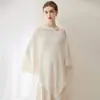 Consinee Fio 100% Caxemira Feminino Elegante da Moda Estilo Old Money Manto Xale Roupa de Exterior Casual