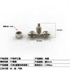 Quick Twist Joint Quick Twist Tee TF Series Pneumatic Air Pipe Lock Junta Feminina Cobre Nickel Chapeado Quick Twist Tee Plug 6810