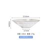 Tazón de Vidrio Transparente Simple Phnom Penh Tazón Cubeta de Grano Cruzado Plato para Fruta Rayado Doméstico Tazón para Ensalada de Grano Glaciar Venta al por Mayor