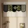 Funda de aire acondicionado de pared con cortina cortavientos de velcro, cubierta de viento anti-golpe directo para aire acondicionado de pared de uso doméstico, cortina impresa de terciopelo
