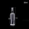Regador Garrafa plástica Sub-Garrafa pet Garrafa vazia de perfume Borrifador de névoa fina Borrifador lateral Garrafa de amostra transparente Frasco spray