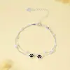 Pulsera de Hoja de Ginkgo Estilo Nuevo de Tres Plateros Esencial Otoño e Invierno Joyería de Nicho Estilo Coreano Temperamento
