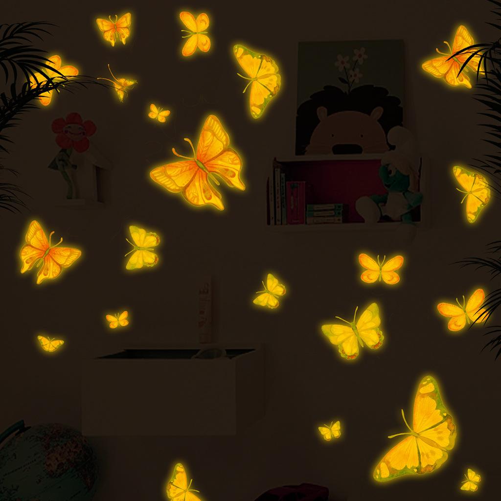 AFG3573 夜光粉色蝴蝶