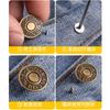 Botões de Jeans Ajustáveis Removíveis Sem Costura Sem Pregos Redimensionamento de Calças Cintura Apertada Botões Acessórios de Botão