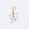 Colgante de esmalte de dibujos animados blanco, colgante de aleación en tono blanco, accesorios para manualidades, adorno colgante decorativo, accesorio para llavero, venta al por mayor