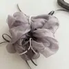 Famoso en Internet Cuerda para el pelo de moda Lazo de perlas Cinta Anillo para el pelo de intestino grueso de gasa para mujer 2025 Nueva cuerda para el pelo Accesorios para el pelo