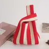 Bolsa de Mão de Alta Qualidade Dopamina Fresca Doce Bolsa de Tricô Feminina para Trabalho e Dia a Dia Bolsa de Mão Versátil Bolsa Pequena