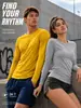 Comercio exterior talla europea camiseta de manga larga con cuello redondo para hombre, camiseta suelta de secado rápido transfronteriza personalización, diseño personalizado OBM/ODM