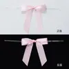 Lazo de seda terminado con cintas largas, diadema de cinta, pendientes, accesorios de ropa, tocados, accesorios, adorno para repostería, hilo dorado