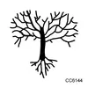 Pegatinas de Tatuaje Minimalistas Personalizadas en Blanco y Negro, Pegatinas de Tatuaje Temporales, Pegatinas de Tatuaje Impermeables de Estilo Fresco en Stock para Halloween