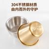 Taza para salsa redonda de acero inoxidable 304 transfronteriza, tazón para mermelada con tapa, plato para aderezos portátil, 50/70 ml, taza para salsa para mojar