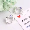 Novo Gato KT Simples Vazado Alta Transparência Furo Reto Pode Inserir Caneta Corrente de Celular DIY Chaveiro Corrente de Bolsa Acessórios de Joia
