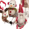 Adornos Navideños de Fieltro de Lana Terminados Muñeco de Nieve Anciano Alce Decoraciones de Escritorio Navideñas Regalos de Navidad