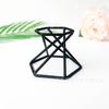 Bola de Cristal Base de Metal Resina Trípode Tallado Hexagonal Espiral Asiento Hexagonal Pequeños Adornos