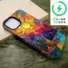 Ilustração Popular Colorida de Floresta ao Nascer do Sol do Sudeste Asiático Capa para Celular Iphone16 Capa com Película Magnética Apple 18Pro