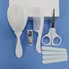 Conjunto de Enfermagem com Capa Protetora, Cortador de Unhas, Escova com Cerdas Macias de Nylon, Pente, Lixa Polidora de Unhas, Multifuncional Portátil para Mãe e Bebê