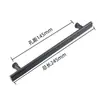 Manija de Puerta de Vidrio para Baño Acero Inoxidable 304 Manija para Cabina de Ducha Pasamanos de Puerta Corredera Manija de Tubo Plano Distancia entre Agujeros 440