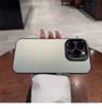 Funda de Teléfono Plateada Simple de Color Adecuada para iPhone 17, Apple 16 Pro Max, 14 Trendy, 15 Pro Agujero Grande, 13 Transfronterizo