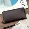 Nueva Cartera Larga para Hombres de Negocios Bolso de Mano con Cremallera Multifuncional Bolso de Mano con Múltiples Ranuras para Tarjetas Portátil Soporte para Tarjetas de Teléfono Móvil