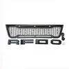 Adecuado para parrilla Ford E150 con luces amarillas y luces de tira negras 2003-2007