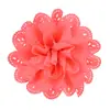 Tela de gasa de malla hueca simple europea y americana flor color sólido diy correa para el pelo de niños zapatos sombrero corsage material accesorios