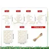 Novos Marcadores de Livro de Madeira Criativos em Branco com Borla para Pintura DIY, Etiquetas Retangulares de Madeira Não Acabadas, Tags de Livro e Pingentes