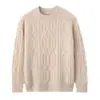 24 Novidades Outono Inverno Suéter de Cashmere Unissex Infantil Moda Casual Aconchegante Espesso Suéter Jacquard de Cinco Agulhas Suéter Infantil Médio e Grande