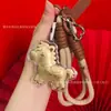 Acessórios de Chaveiro Princesa Dourada do Ano do Cavalo Ouro Puro 999 Fique Rico Instantaneamente Pingente de Bolsa Venda por Atacado em Estoque