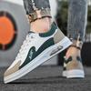 Costura em Cor Contrastante Tênis de Skate Tendência Masculino Primavera e Outono Cano Baixo Plano Casual Novos Estilos Calças Legging Esportivas Sapatos Masculinos