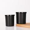 Copo de vela de aromaterapia preto fosco de 7 onças 10 onças Frasco de vela de moda simples Recipiente de vidro vazio para presentes de fragrância