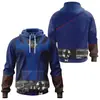 2022 Comercio Exterior Nuevo Nueva Dimensión Doctor Strange 2 3D Impresión Digital Gorra Camisa con Cremallera Mismo Estilo para Hombres y Mujeres Suéter