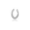Pendientes populares transfronterizos europeos y americanos de plata de ley s925, pendientes en forma de C, lujo ligero, simples, versátiles, temperamento, nicho, pendientes de alta gama