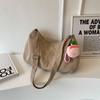 Bolsa de lona casual de verão feminina 2023, nova chegada, estilo coreano, bolsa de bolinho, tudo combinando, bolsa de ombro transversal