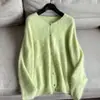 2026 Cardigan Básico de Punto de Lana y Felpa Chaqueta Suéter Corta para Mujer Venta al por Mayor H03FS88002