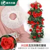 Glicínia Violeta Flor Artificial Pendurada na Parede Parede para Fotografia de Casamento Flor Falsa Pendurada Buquê de Flores Cesta Suspensa para Sala de Estar Decoração de Parede
